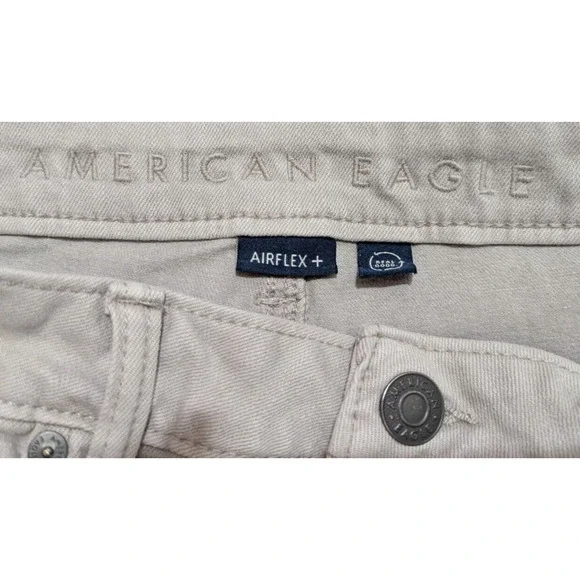 American Eagle sz 34/30 Slim Straight Skinny Jeans distressed stretchy 1243 - Picture 6 of 7
